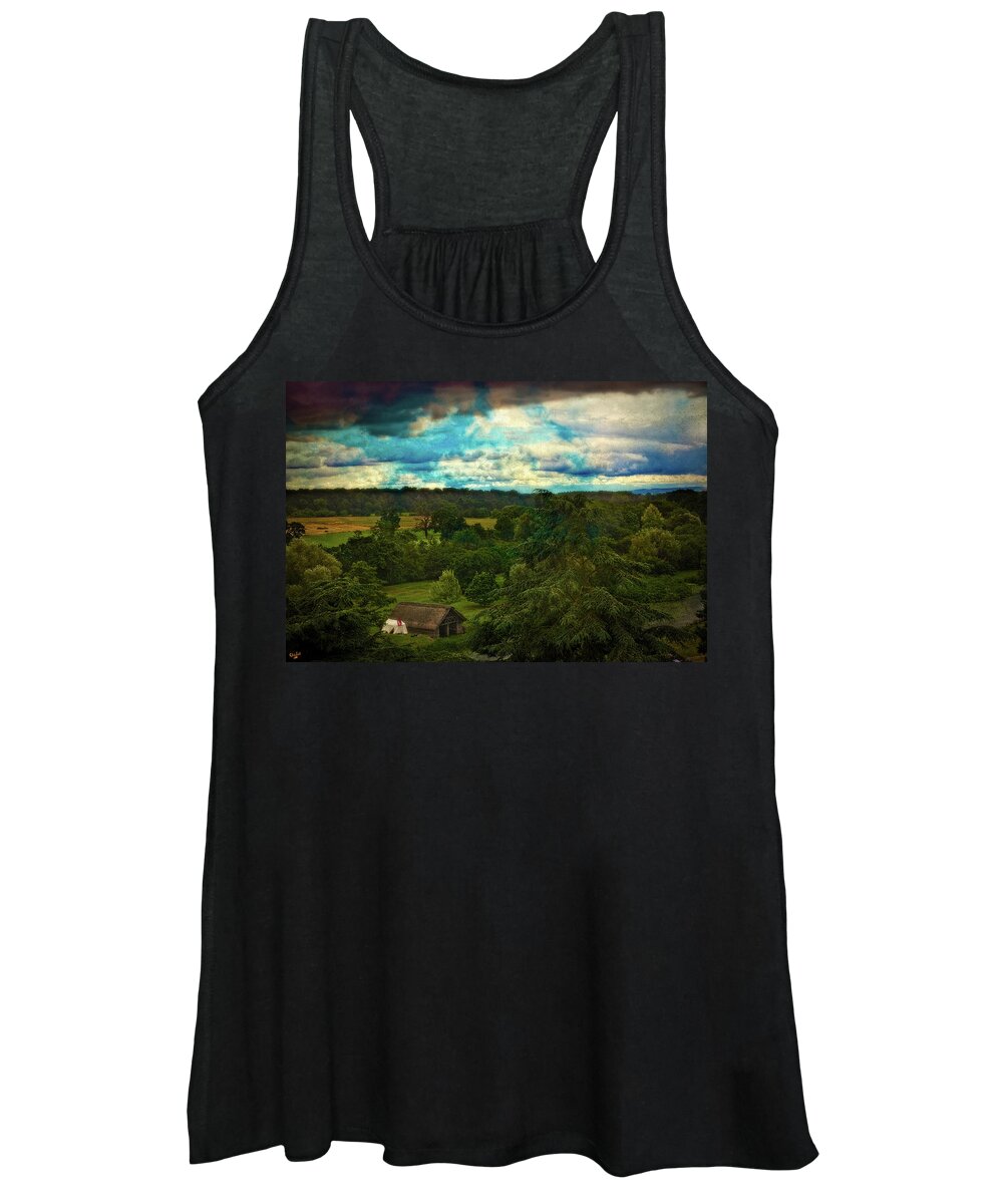 Country Women's Tank Top featuring the photograph Nice Weather For Trolls In the Shire Today by Chris Lord