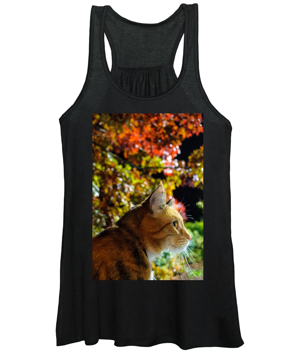 Animal Women's Tank Top featuring the photograph Night Stalker by Tikvah's Hope