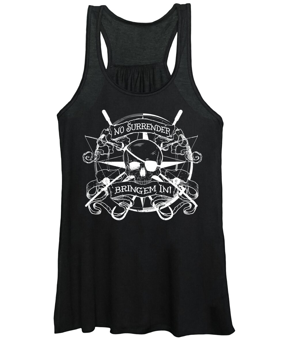 Extreme Fishing Women's Tank Top featuring the digital art No Surrender - Whiteout by Kevin Putman