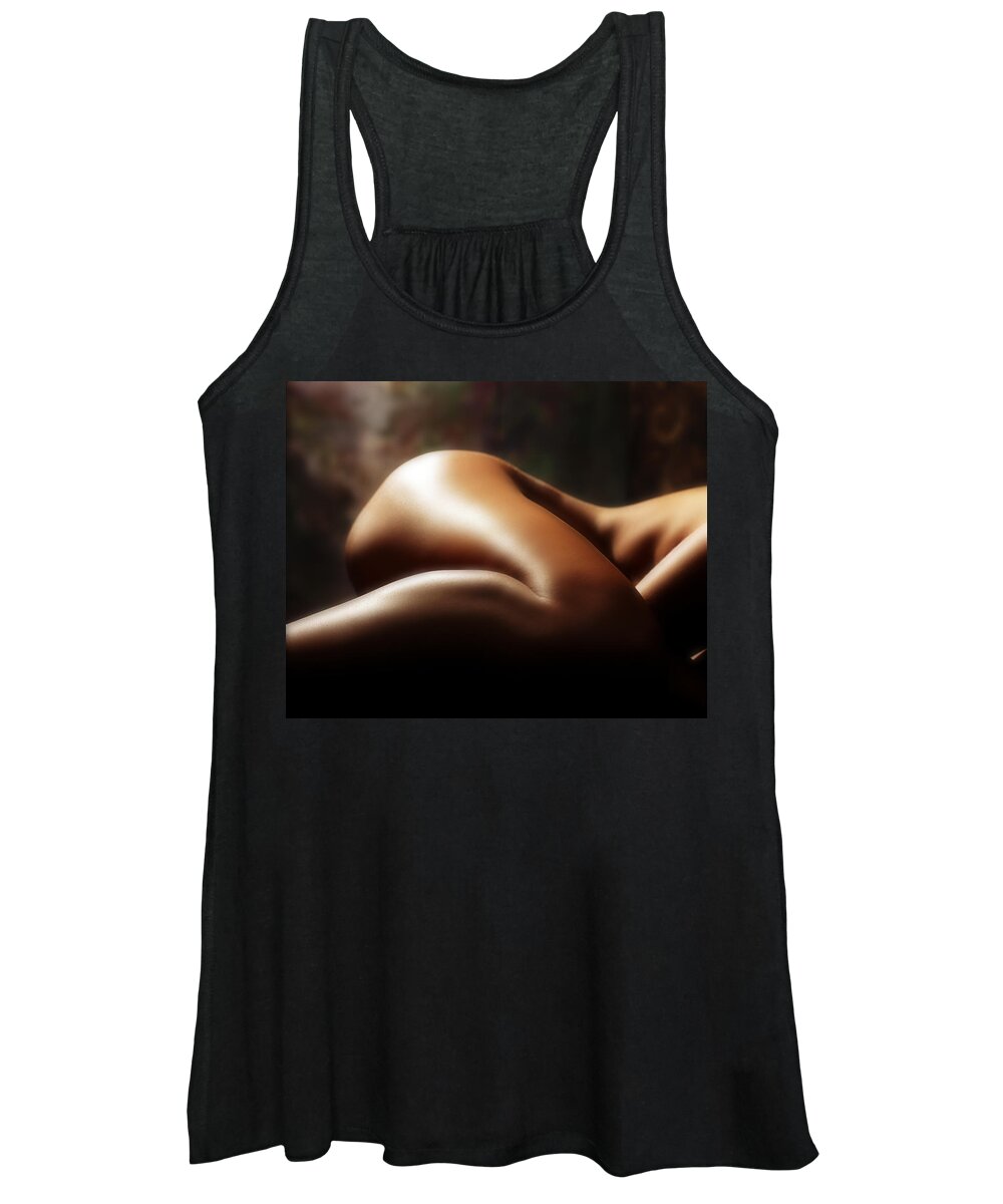 Nude Women's Tank Top featuring the photograph Curves by Anthony Jones