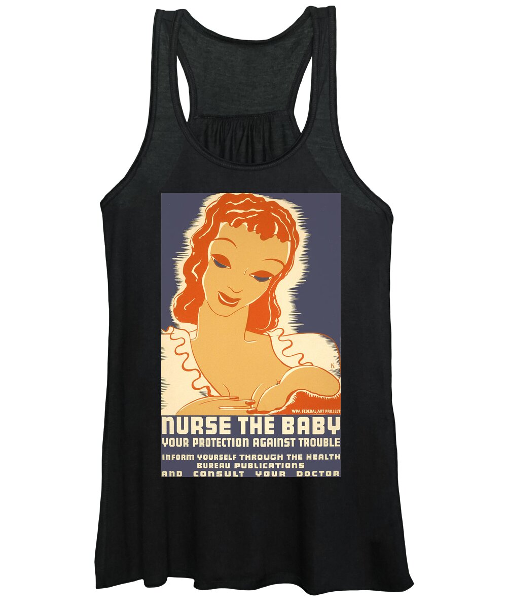 Baby Women's Tank Top featuring the digital art Nurse the Baby by Georgia Clare