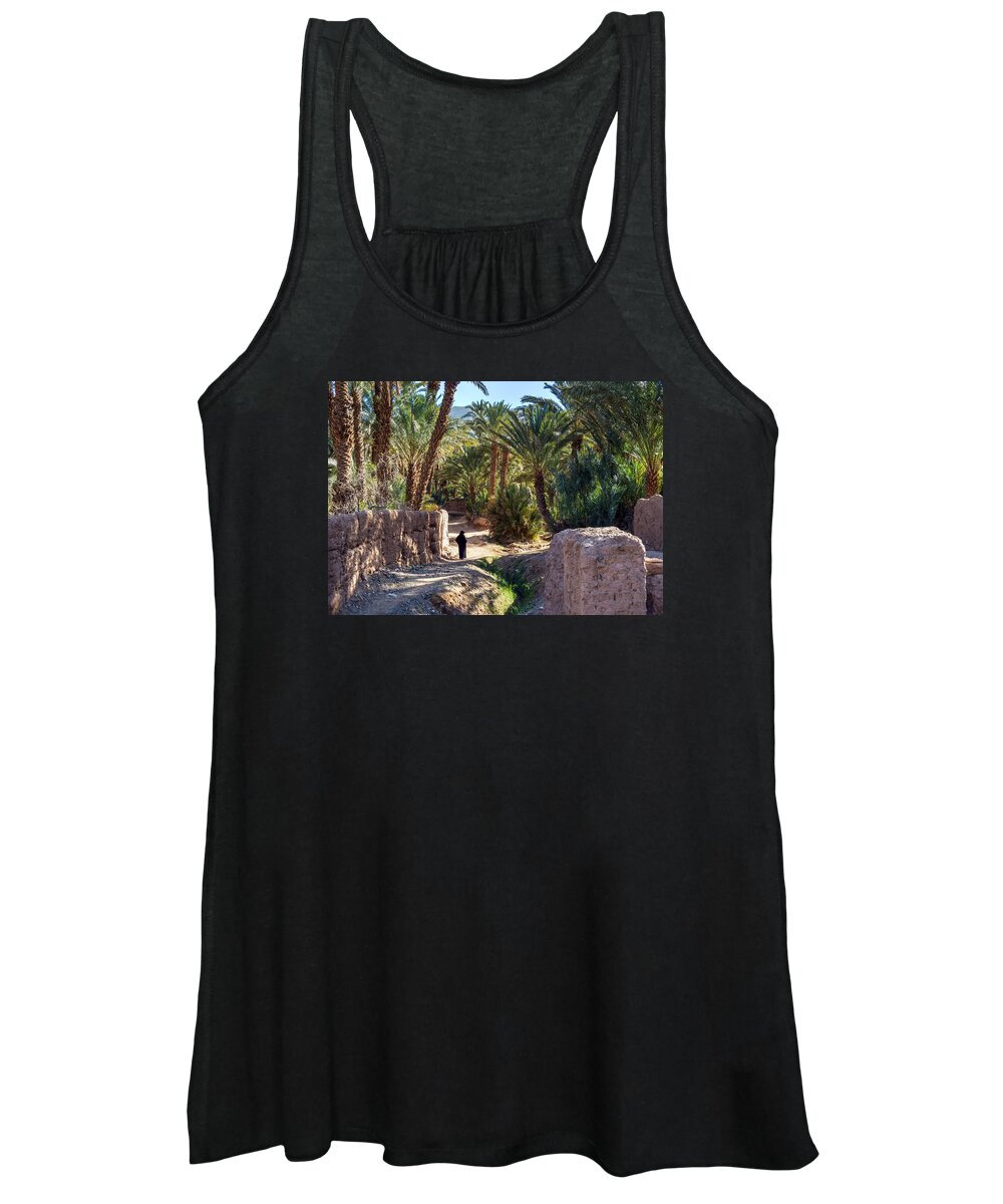 Oasis Women's Tank Top featuring the photograph Oasis coolness by Claudio Maioli