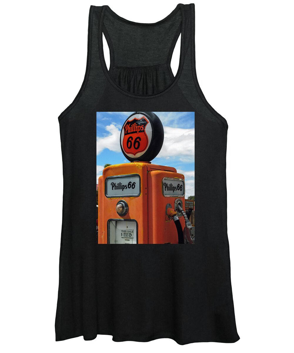 Old Phillips 66 Gas Pump Women's Tank Top featuring the photograph Old Phillips 66 Gas Pump by Tikvah's Hope