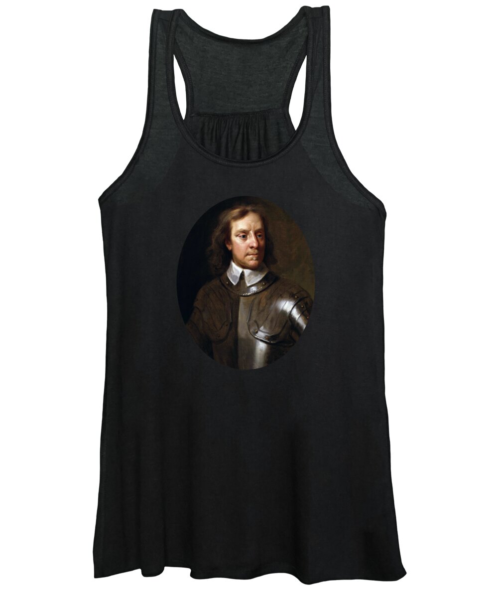 Oliver Cromwell Women's Tank Top featuring the painting Oliver Cromwell by War Is Hell Store