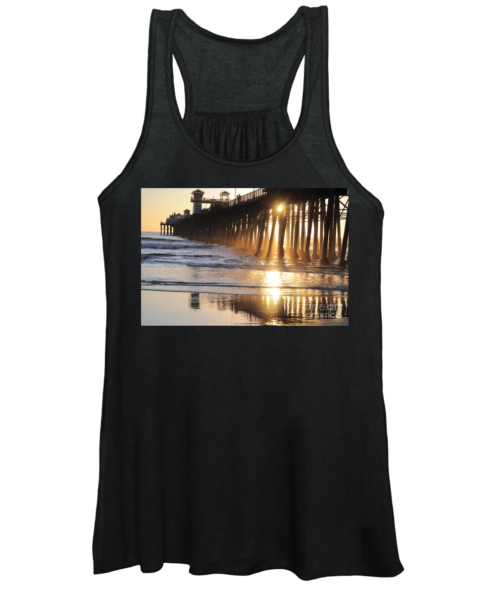 California Women's Tank Top featuring the photograph O'side Pier by Bridgette Gomes