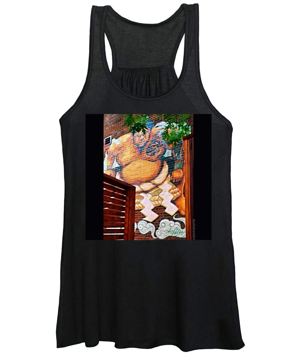 Cityscape Women's Tank Top featuring the photograph Out Exploring (and Looking For A by Austin Tuxedo Cat