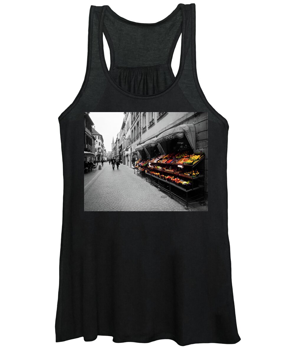Architecture Women's Tank Top featuring the photograph Outdoor Market by Steven Myers