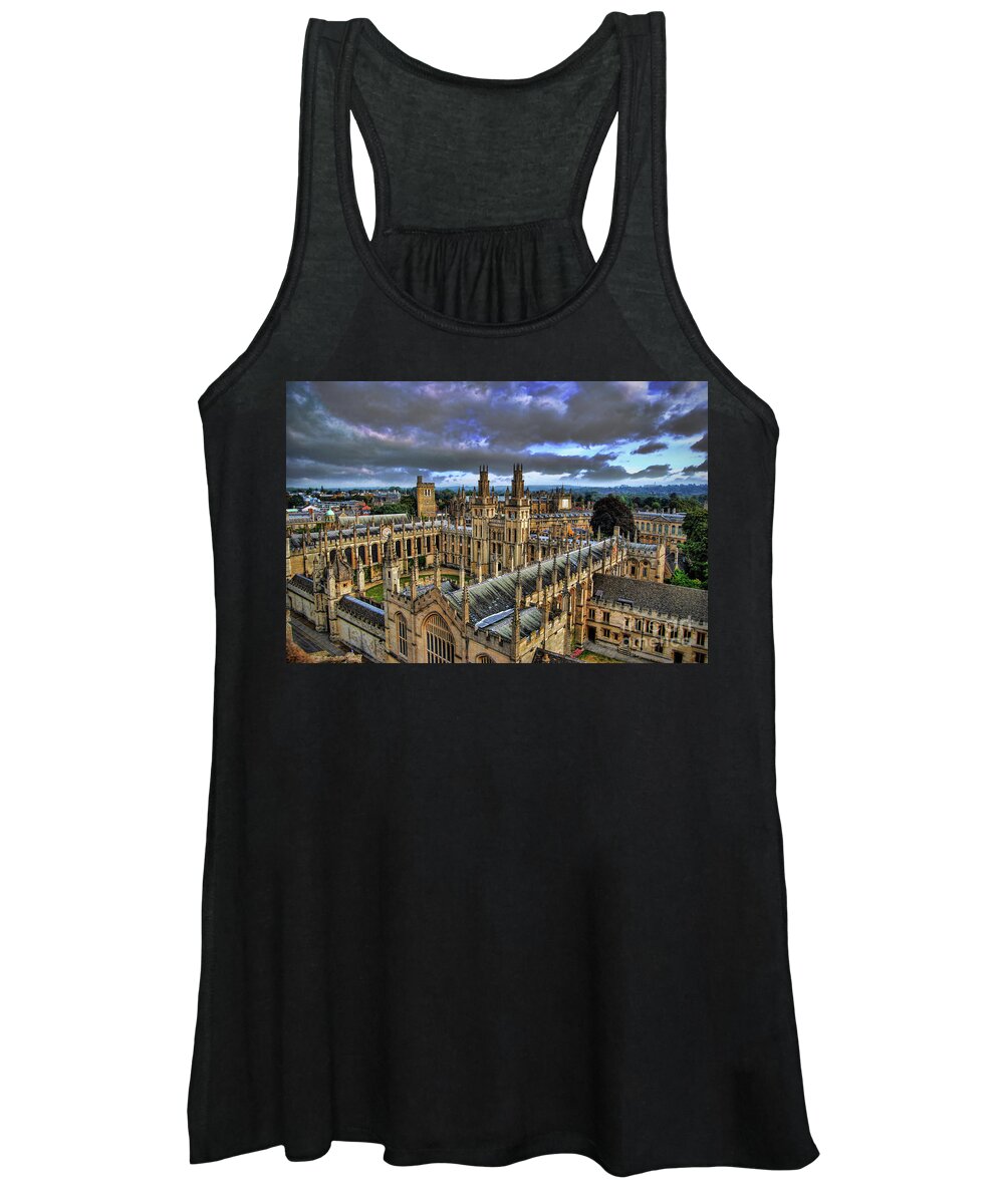 Oxford Women's Tank Top featuring the photograph Oxford University - All Souls College by Yhun Suarez