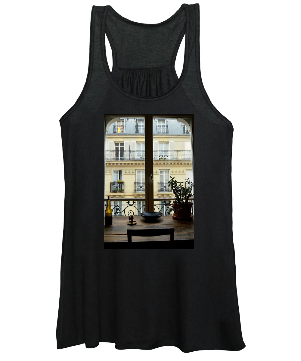Lawrence Women's Tank Top featuring the photograph Parisian View by Lawrence Boothby