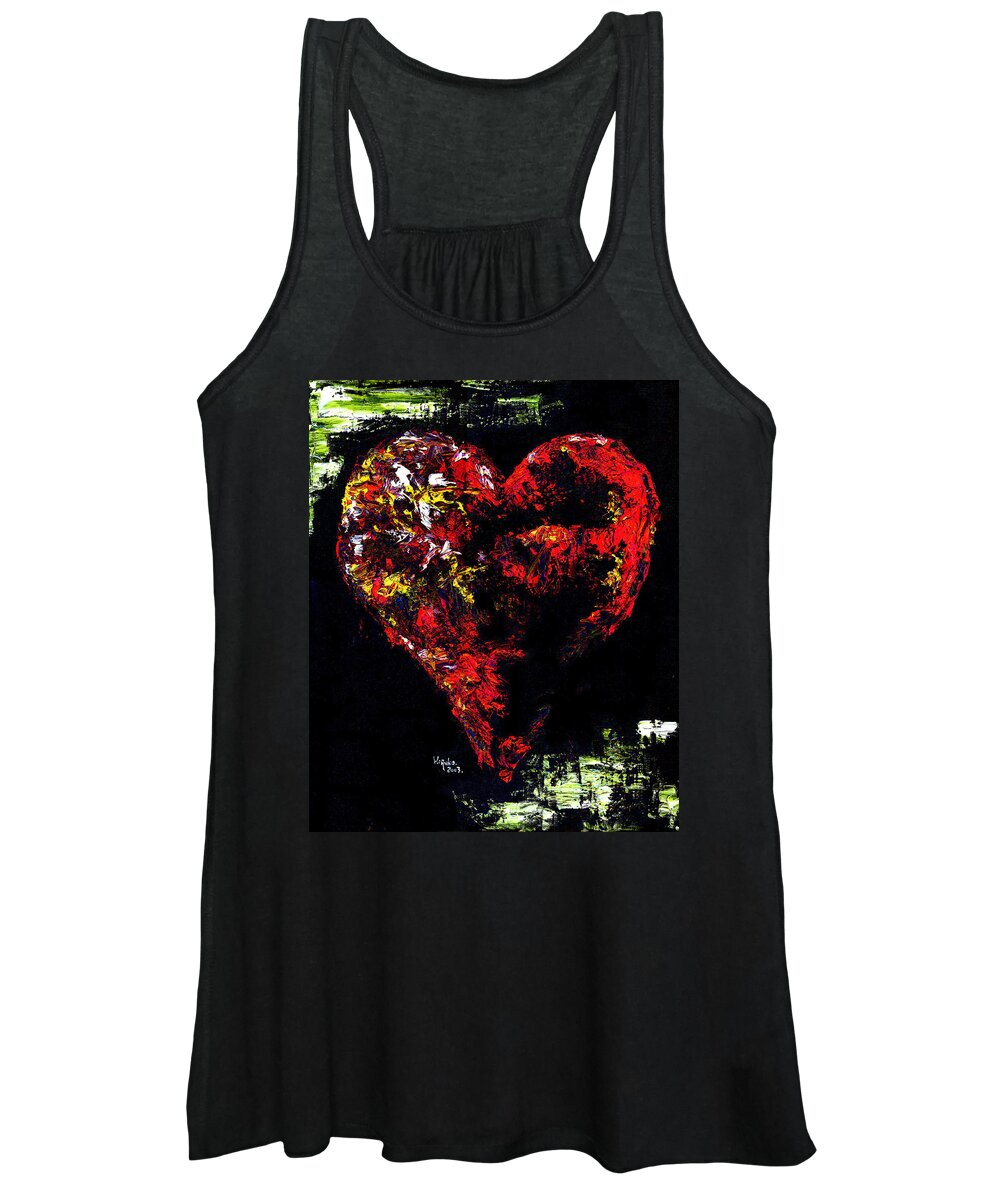 Heart Women's Tank Top featuring the painting Passion by Hiroko Sakai