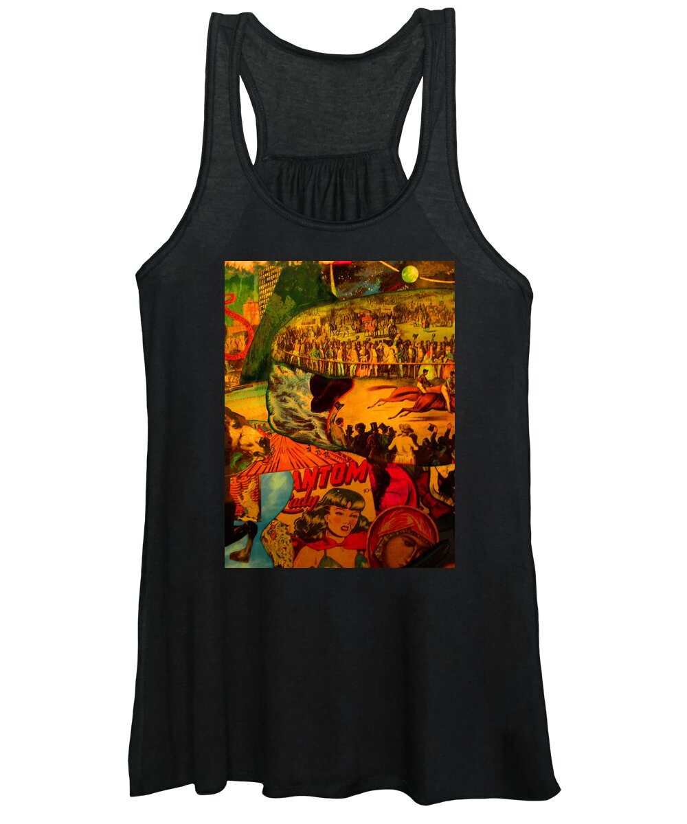  Women's Tank Top featuring the painting Phantom Lady by Steve Fields