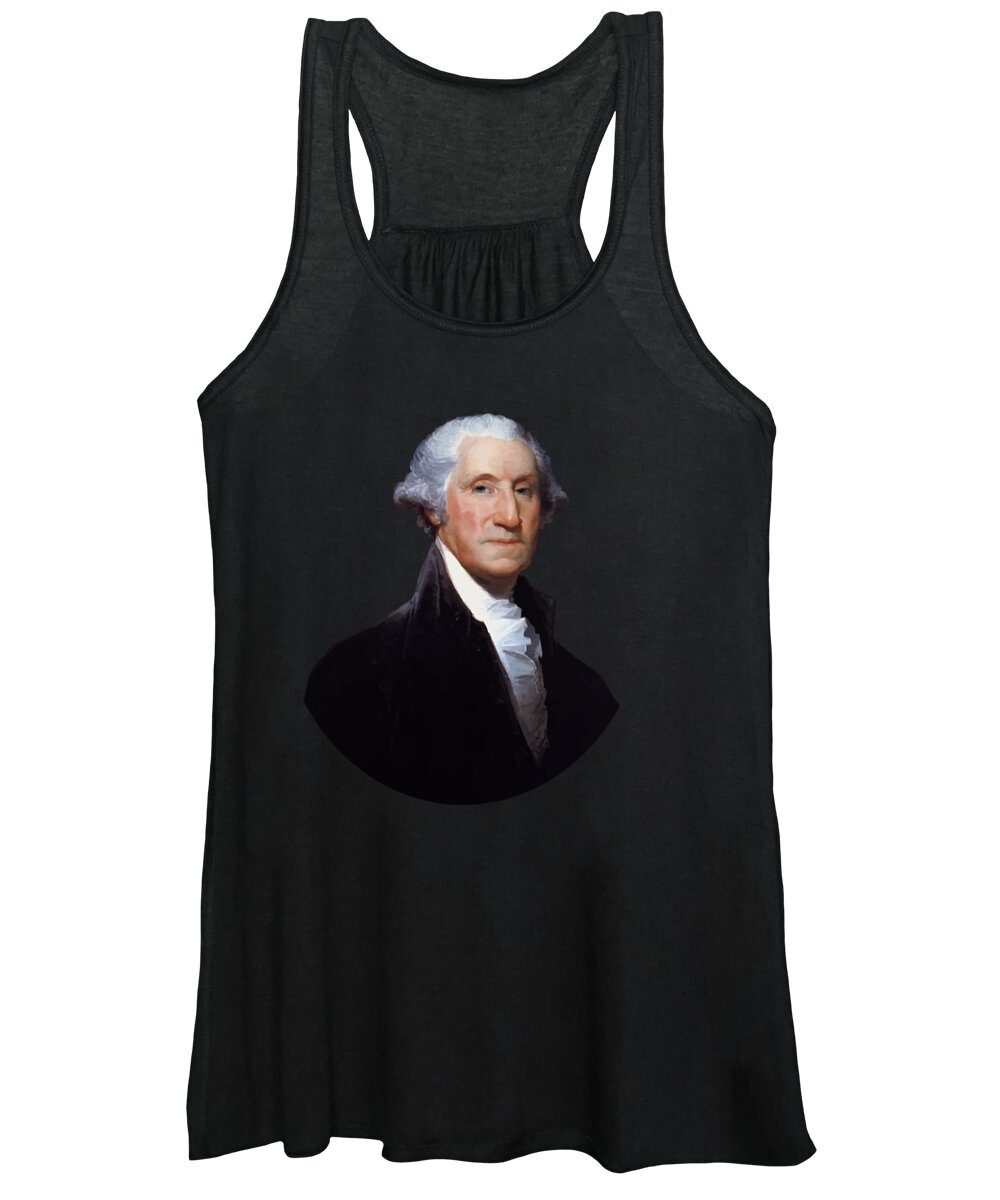 George Washington Women's Tank Top featuring the painting President George Washington by War Is Hell Store