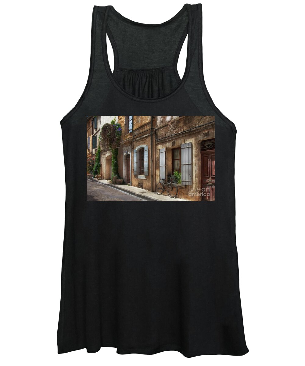 Provence Women's Tank Top featuring the photograph Provence Street Scene by Timothy Johnson