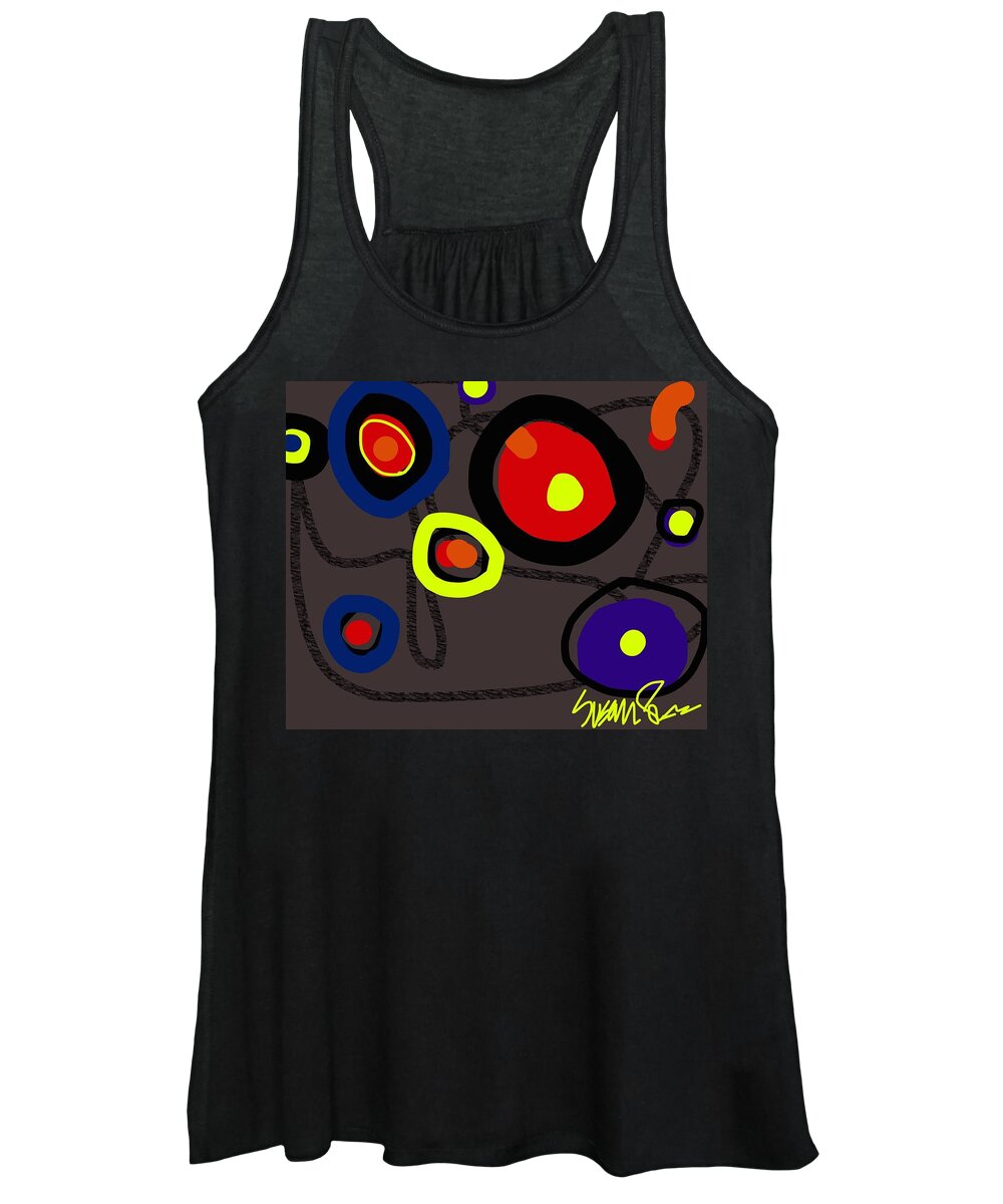 Miro Women's Tank Top featuring the digital art Puzzled in a Pool of Thought by Susan Fielder