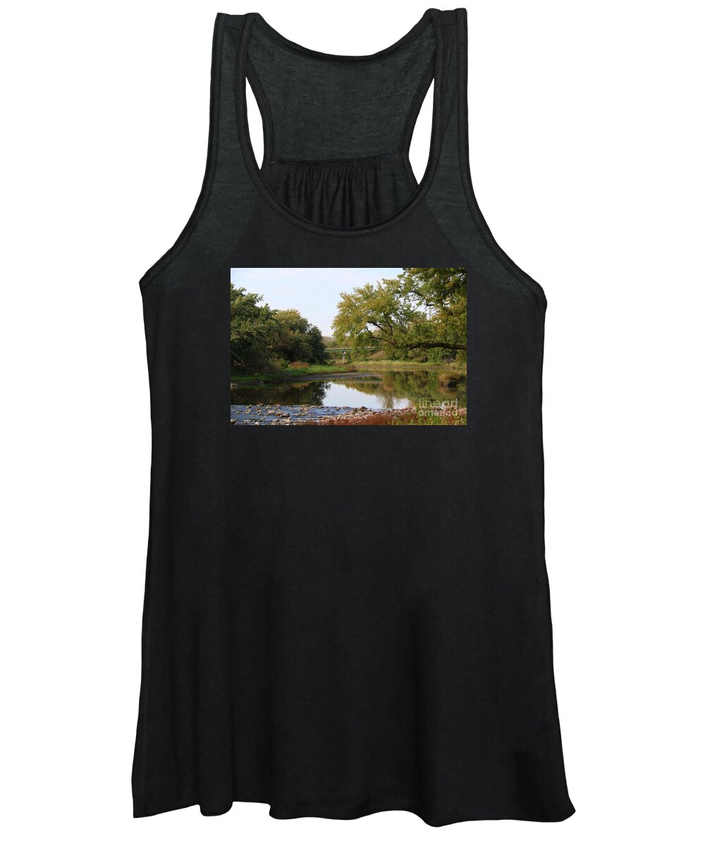 River Women's Tank Top featuring the photograph Quiet River by Yumi Johnson