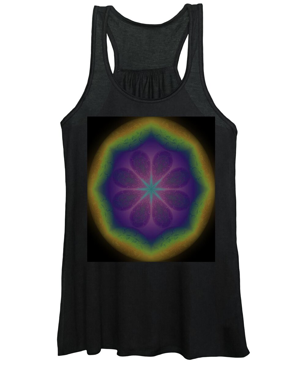 Art Women's Tank Top featuring the digital art Radiation Wholeness by Ee Photography