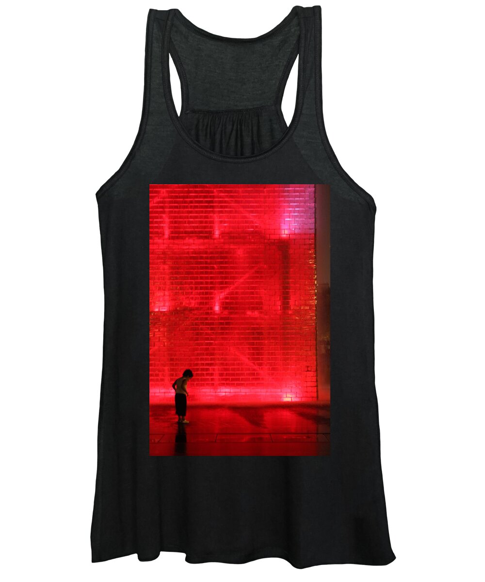 Red Women's Tank Top featuring the photograph Red Fascination by Lauri Novak