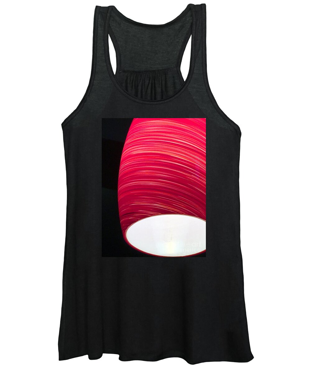 Red Women's Tank Top featuring the photograph Red Light Cafe by Rick Locke - Out of the Corner of My Eye