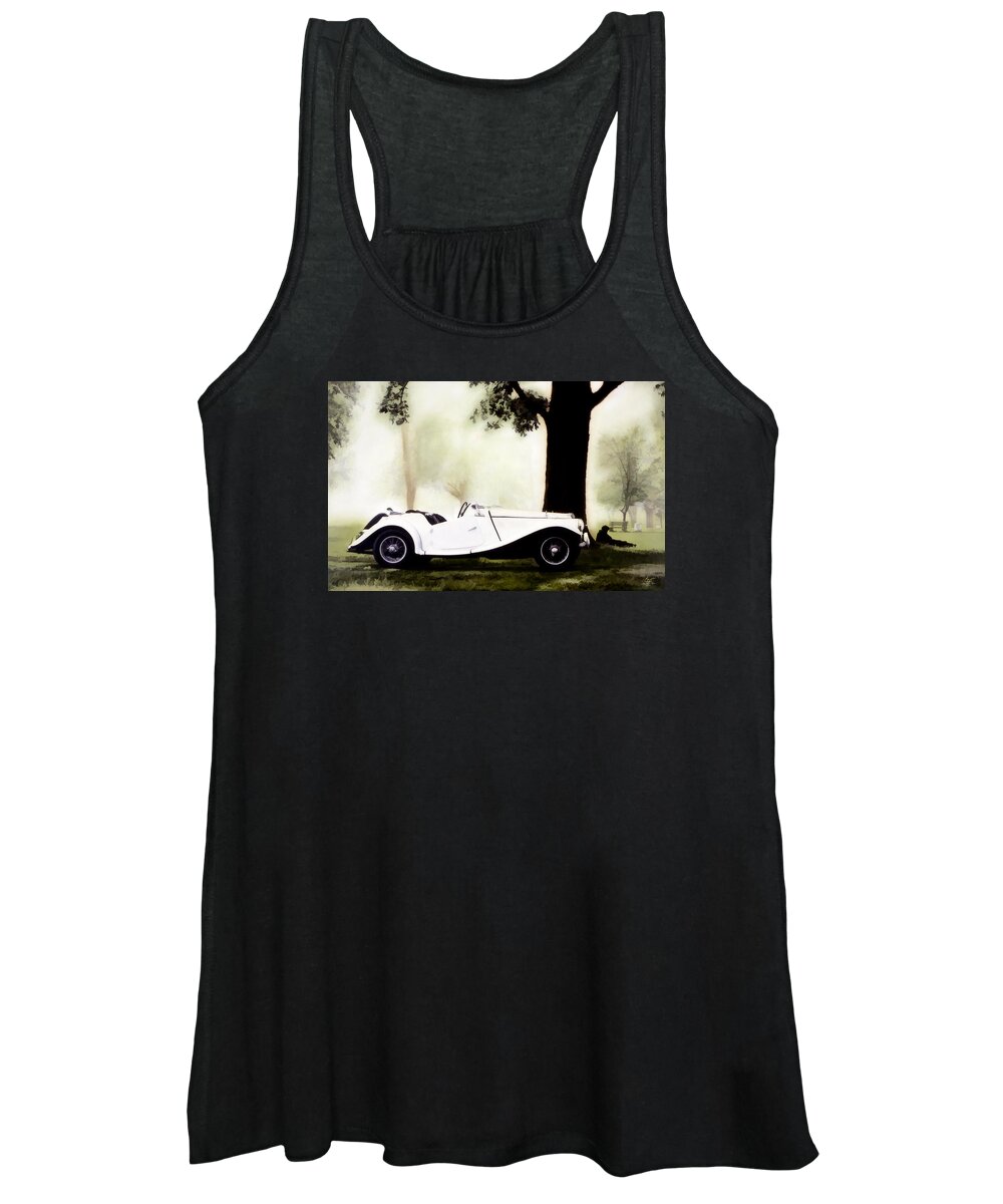 Historic Women's Tank Top featuring the photograph Rest Stop by Sam Davis Johnson