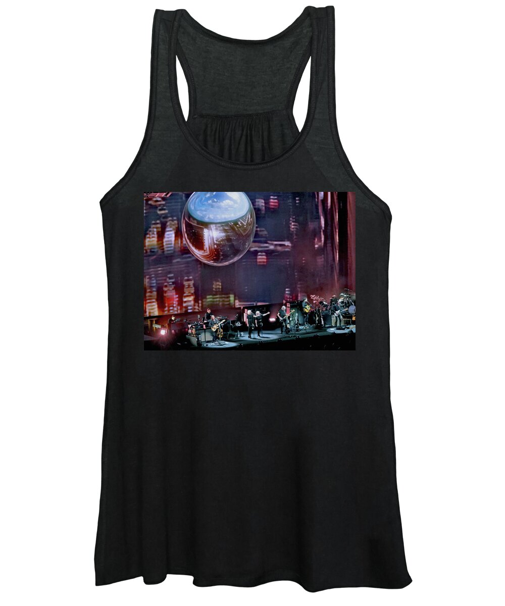Roger Waters Women's Tank Top featuring the photograph Roger Waters 2017 Tour - Breathe by Tanya Filichkin