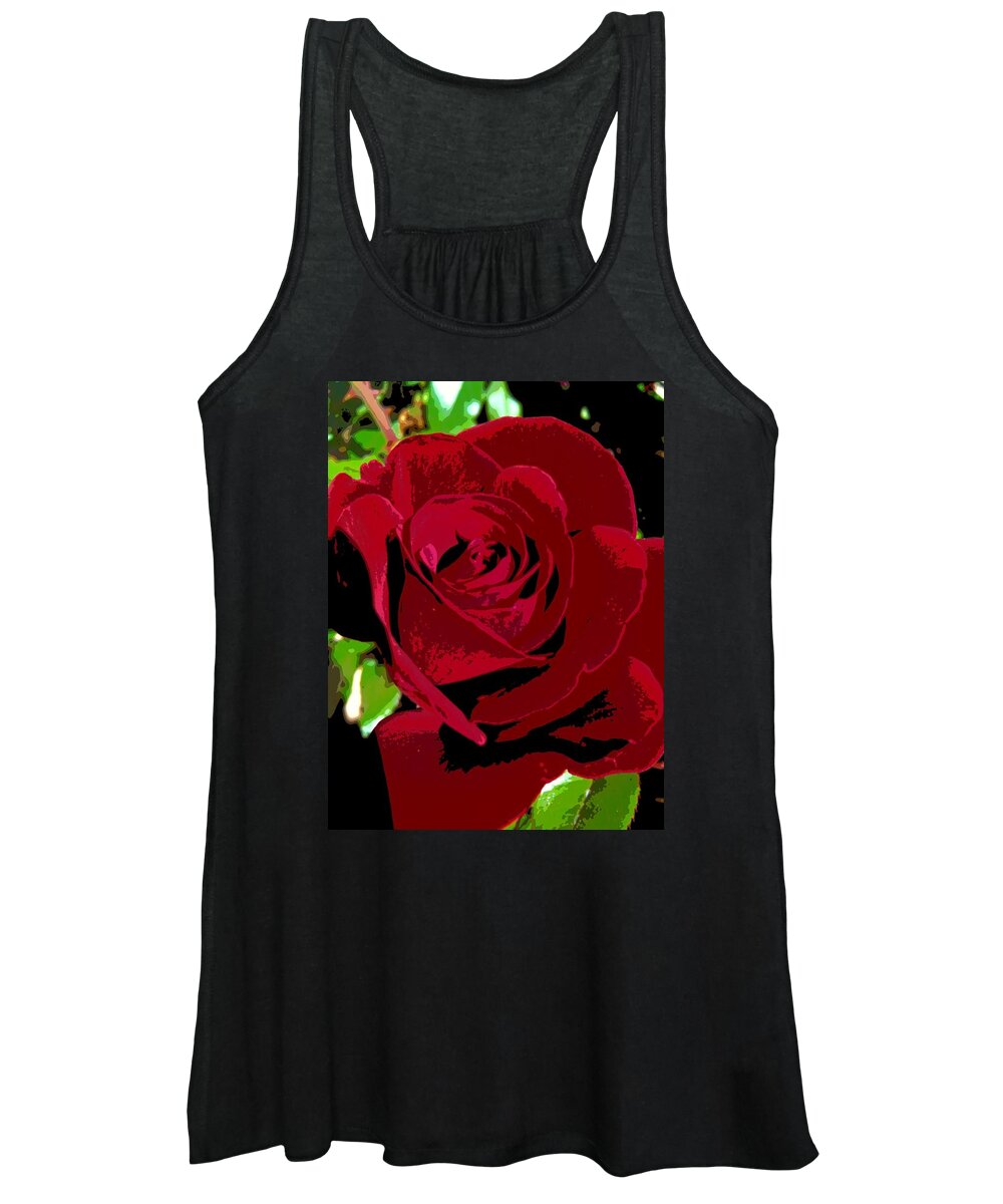 Rose Women's Tank Top featuring the photograph Rose Bloom by Matthew Bamberg
