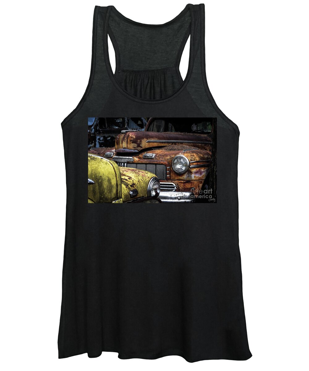 Rusting Away Women's Tank Top featuring the photograph Rusting Away ... by Imagery by Charly