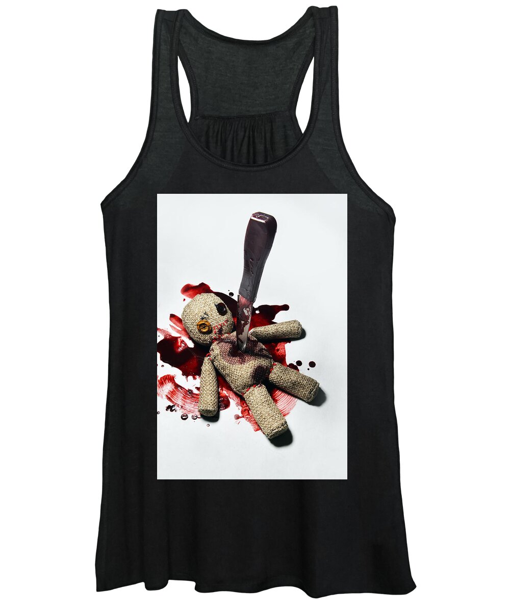 Doll Women's Tank Top featuring the photograph Sack Voodoo doll by Jaroslaw Blaminsky