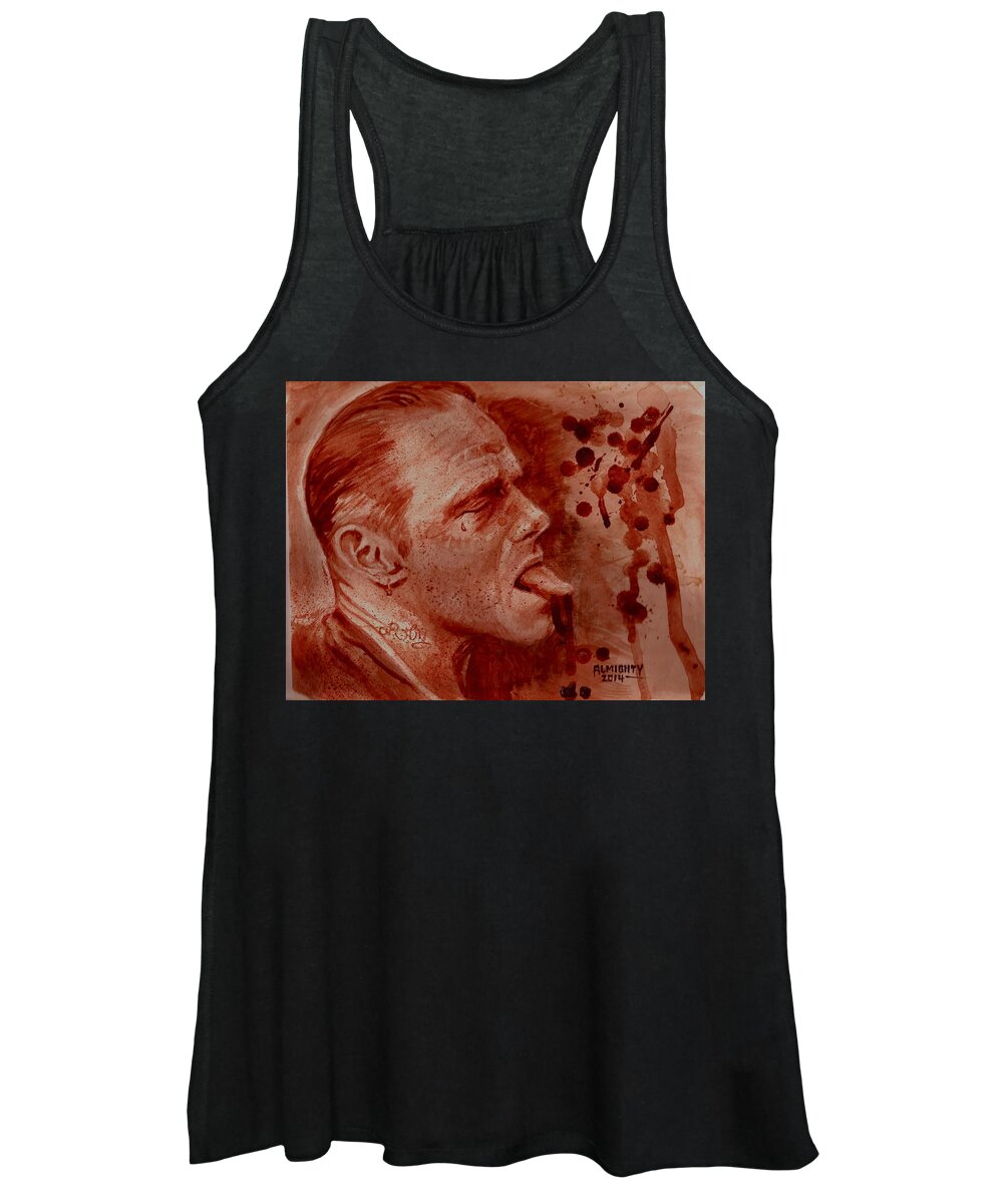 Fang Women's Tank Top featuring the painting Sammytown by Ryan Almighty