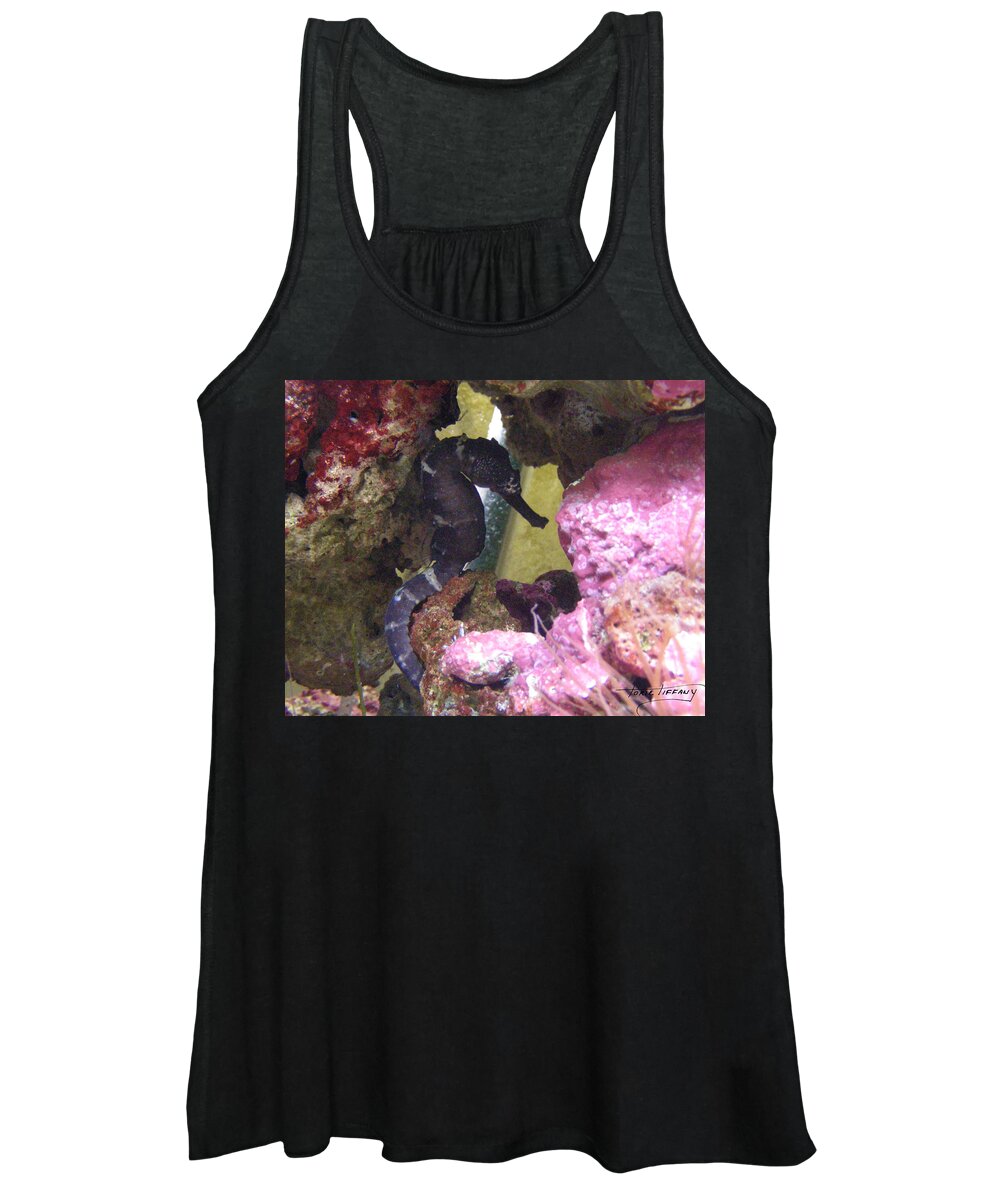Faunagraphs Women's Tank Top featuring the photograph Seahorse3 by Torie Tiffany