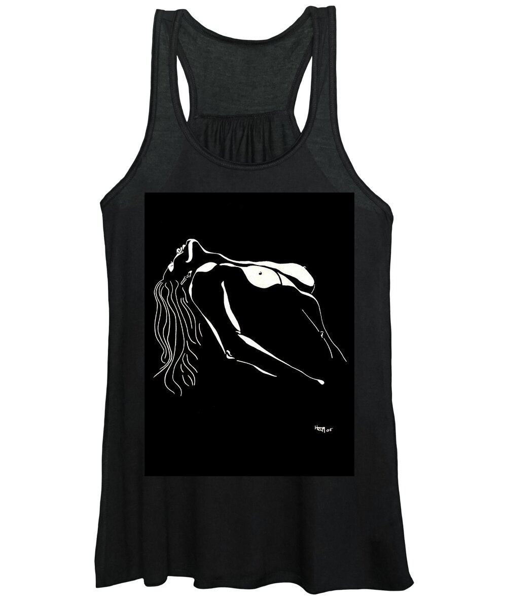  Sex Photographs Women's Tank Top featuring the drawing Seduced by Mayhem Mediums