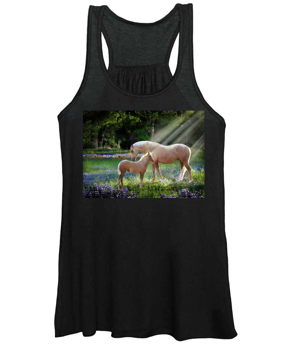 Horse Photography Women's Tank Top featuring the photograph Serenity by Melinda Hughes-Berland