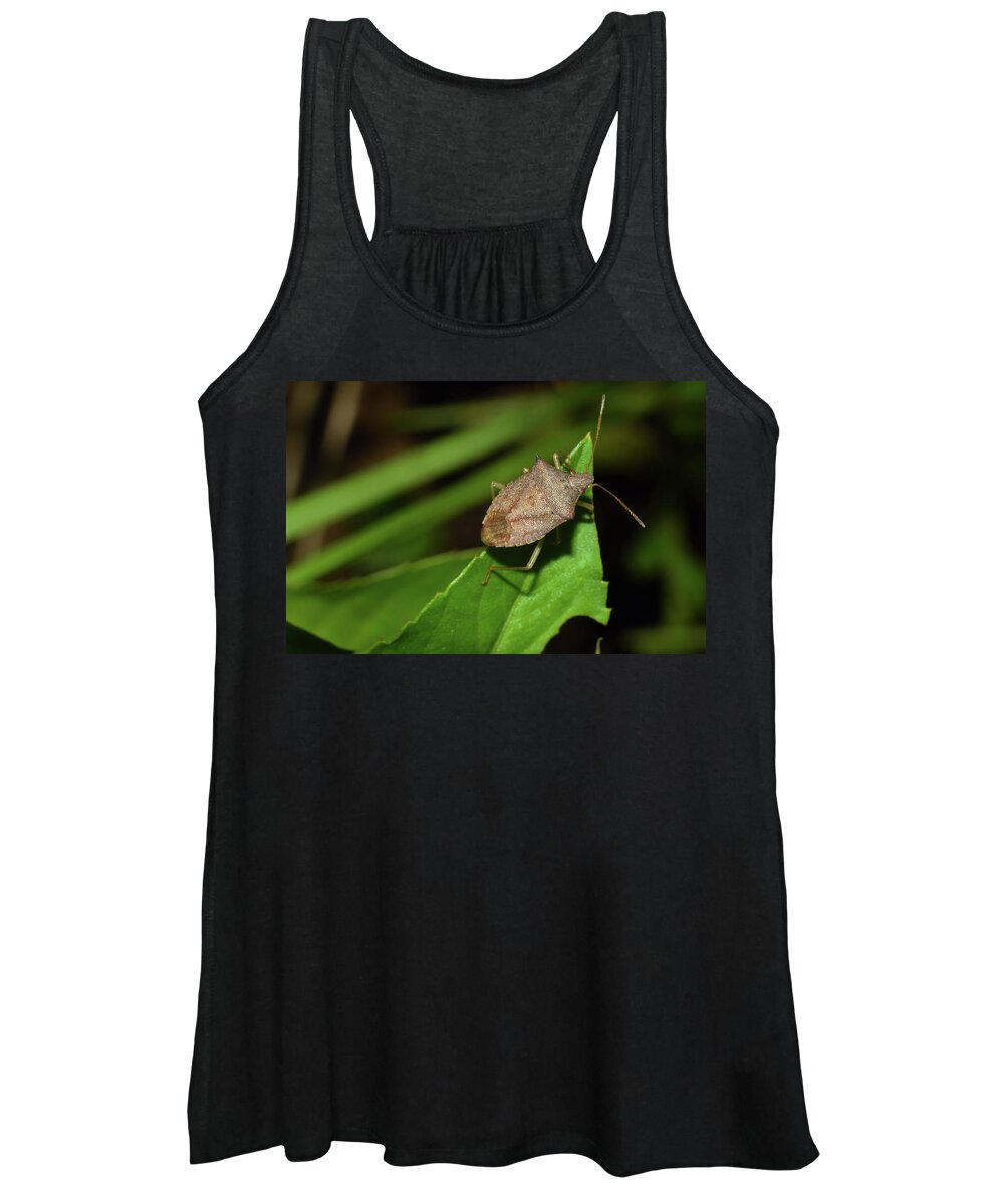 Photograph Women's Tank Top featuring the photograph Shield Bug by Larah McElroy