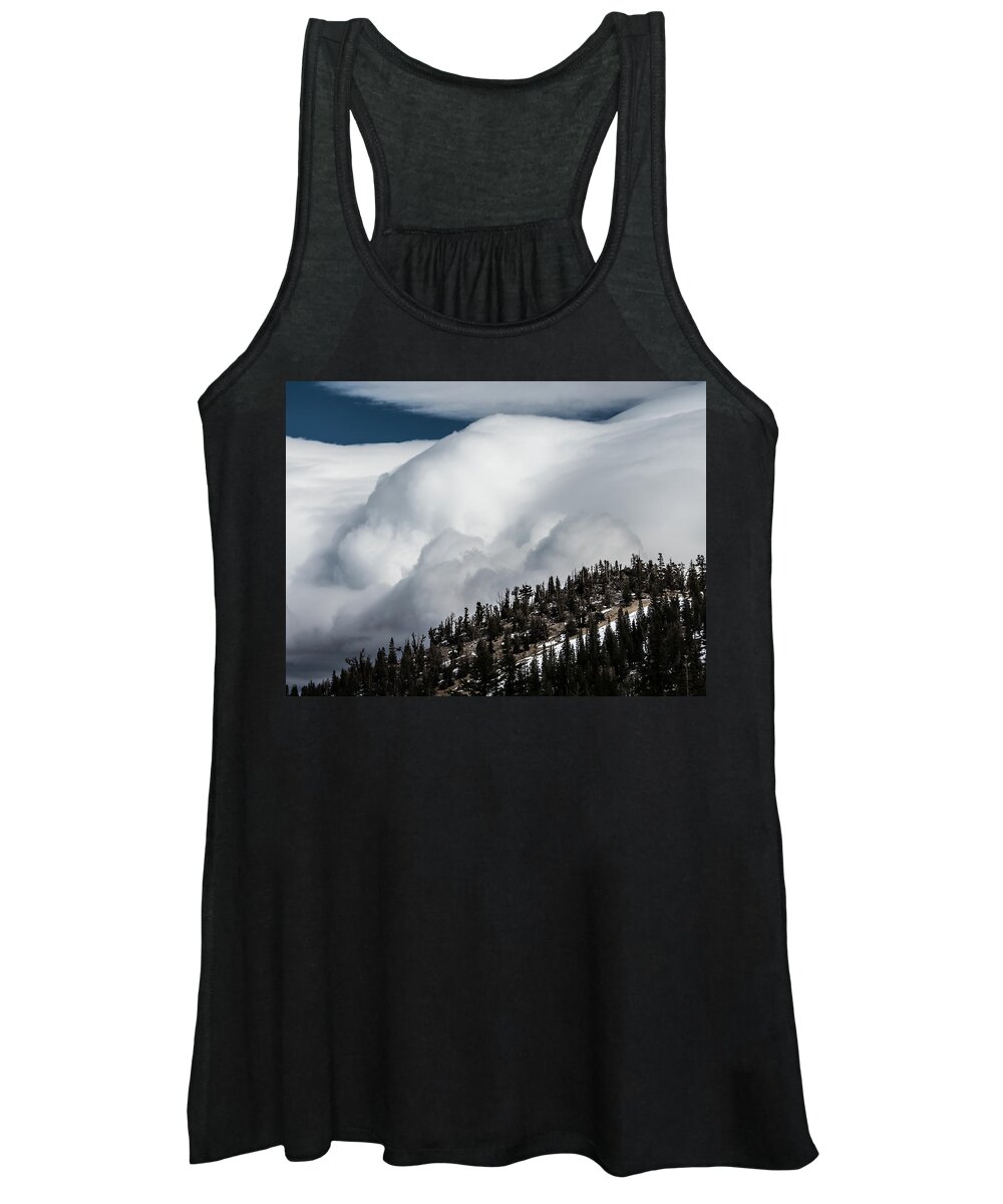 Storm Women's Tank Top featuring the photograph Sierra stormclouds by Martin Gollery