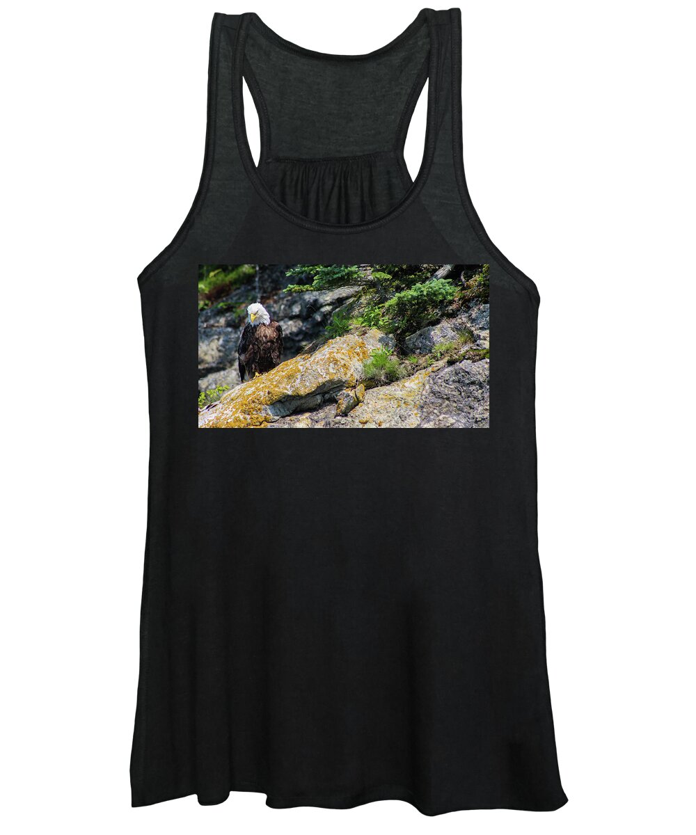 Bald Eagle Women's Tank Top featuring the photograph Silence by Holly Ross