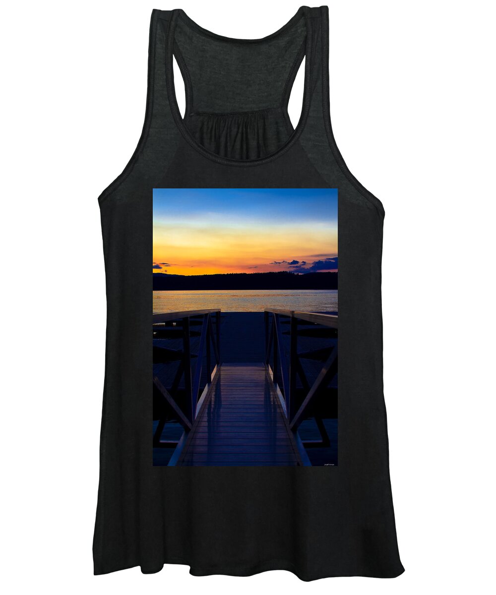 Dock Women's Tank Top featuring the photograph Sitting On The Dock Of A Bay by Joseph Noonan