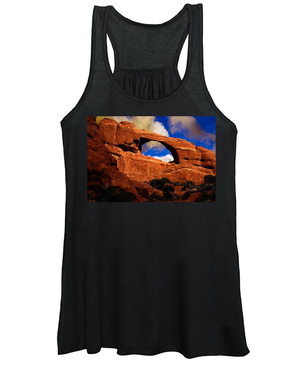 Skyline Arch Women's Tank Top featuring the photograph Skyline Arch by Harry Spitz