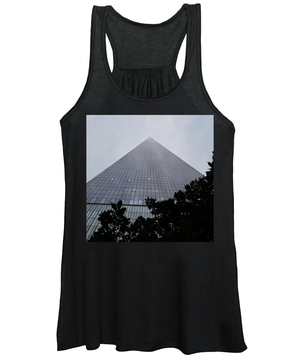 Skyscraper Women's Tank Top featuring the photograph Skyscraper Reaching the Sky by Vic Ritchey