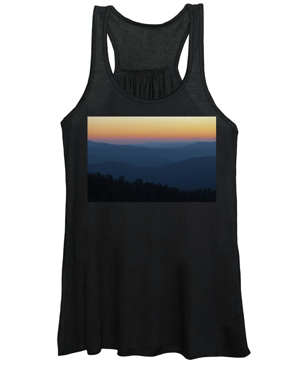 Mountains Women's Tank Top featuring the photograph Smoky Mountains Sunrise by Scott Slone