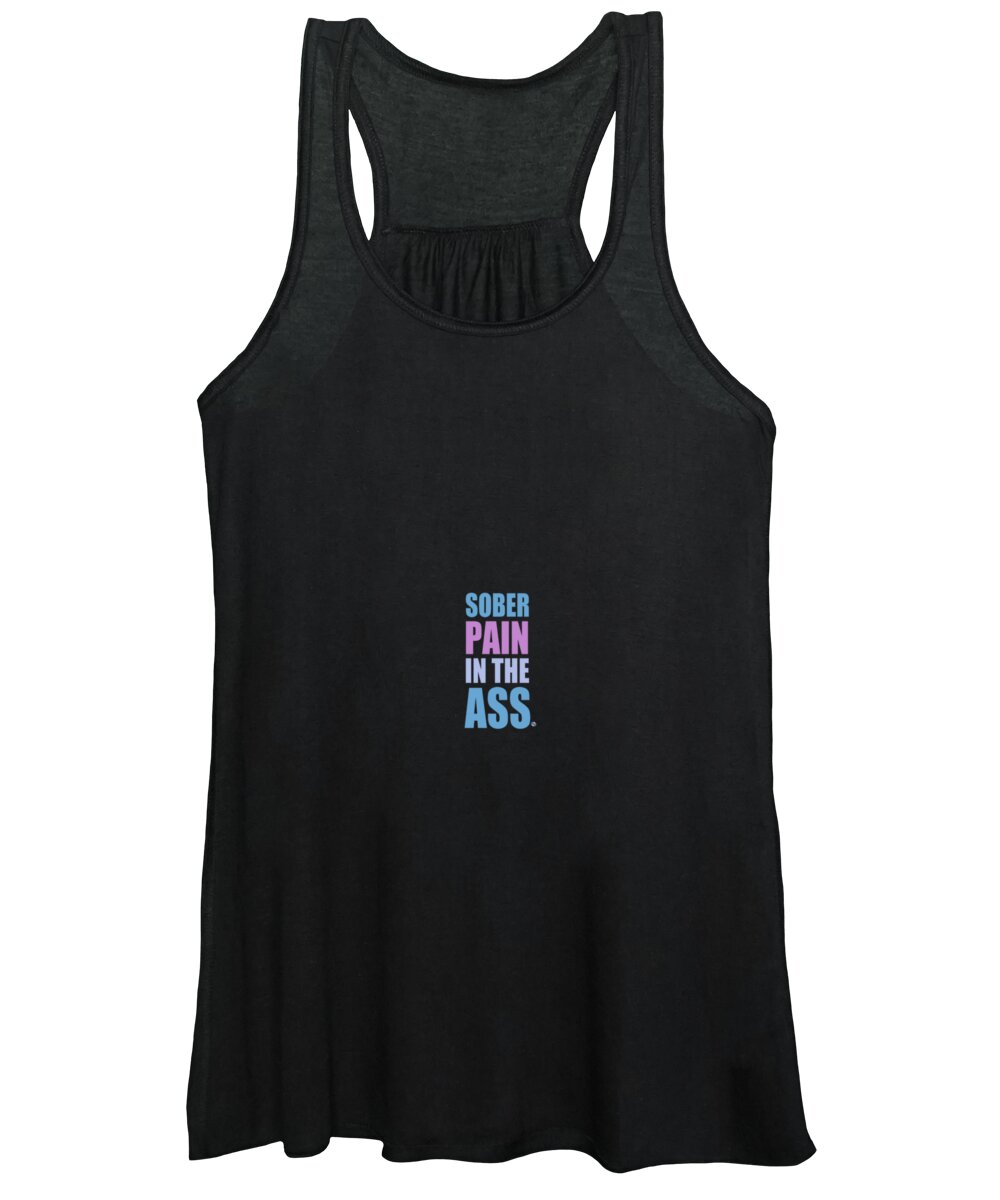 Woman Women's Tank Top featuring the painting Sober Pain In The Ass by Tony Rubino