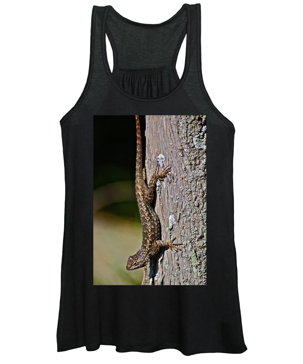 Reptile Women's Tank Top featuring the photograph Some Call It Creepy by Diana Hatcher