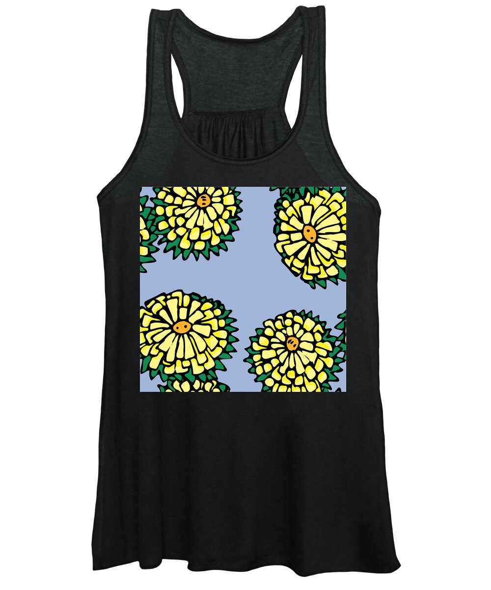 Sonchus Women's Tank Top featuring the digital art Sonchus In Color by Piotr Dulski