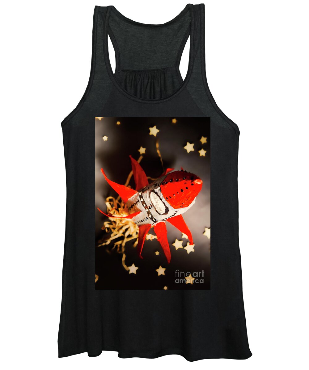 Spaceship Women's Tank Top featuring the photograph Space launch to seek and discover by Jorgo Photography