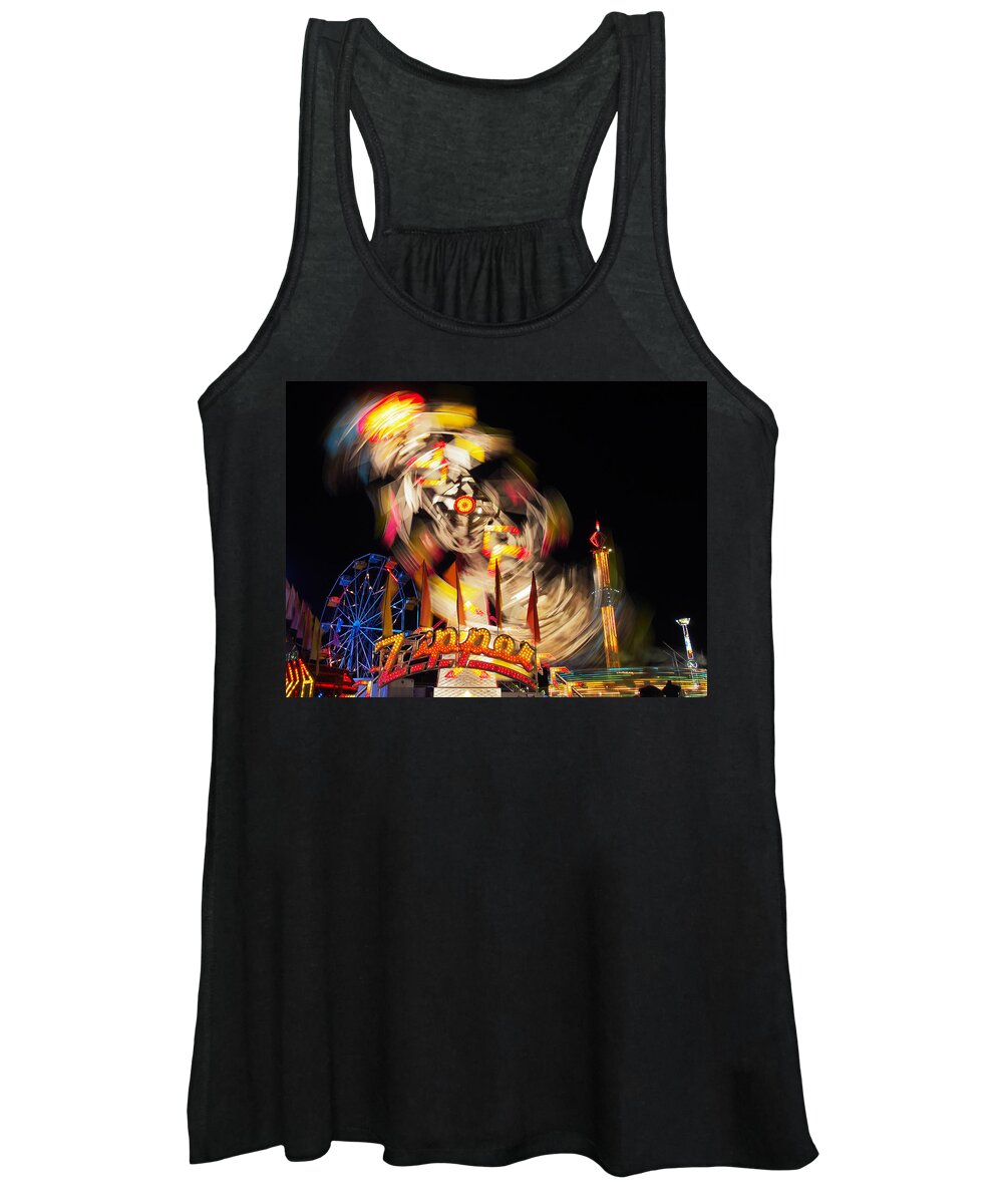 Dorothy Lee Photography Women's Tank Top featuring the photograph Spinning Zipper by Dorothy Lee