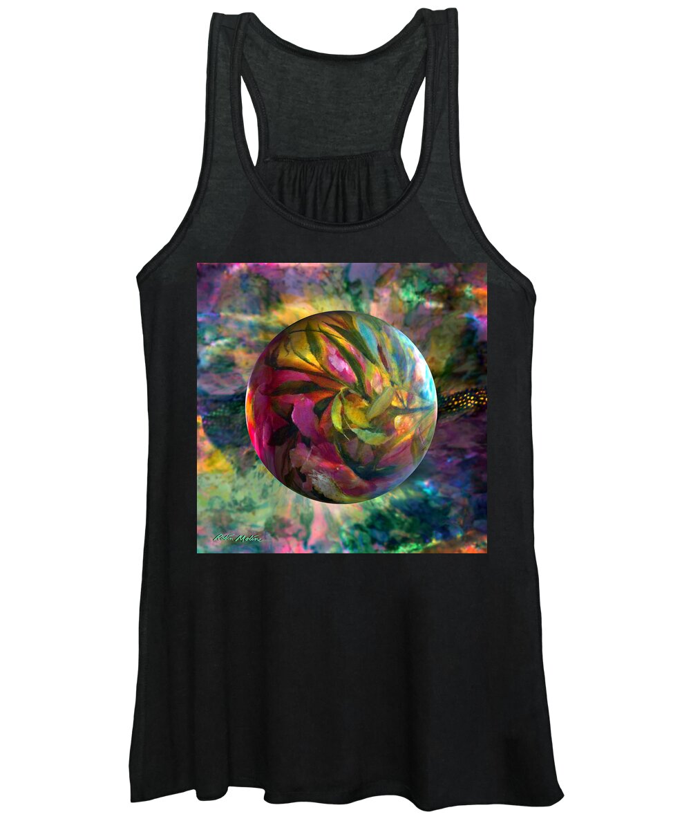 Spring Flowers Women's Tank Top featuring the painting Spring Rhapsody by Robin Moline
