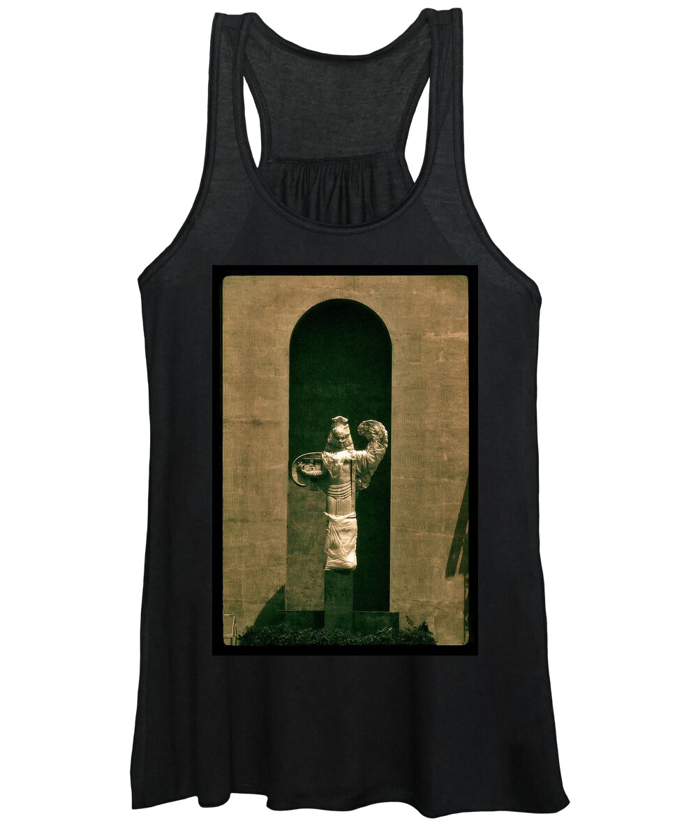 Art Deco Statue Women's Tank Top featuring the photograph Statues Individual #3 by David Chasey