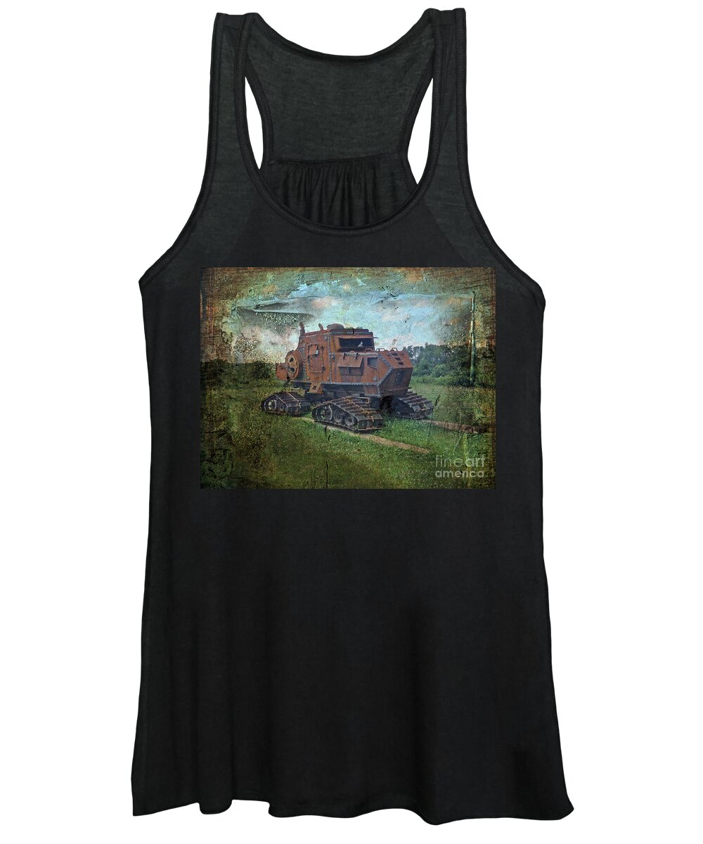 Steampunk Women's Tank Top featuring the photograph Steampunk Dream Machine by Carol Senske