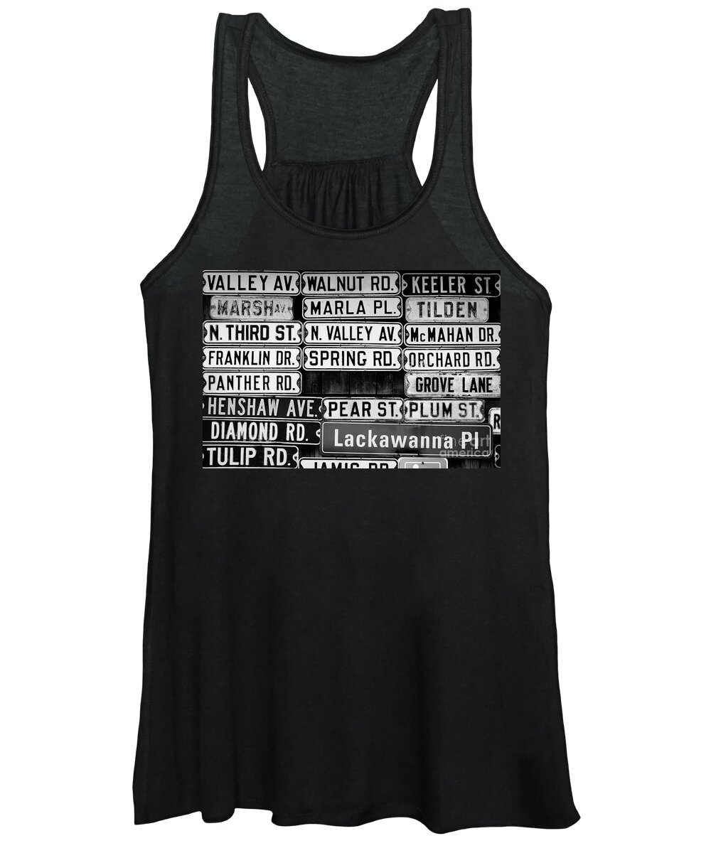 Street Signs Women's Tank Top featuring the photograph Street Names by Colleen Kammerer