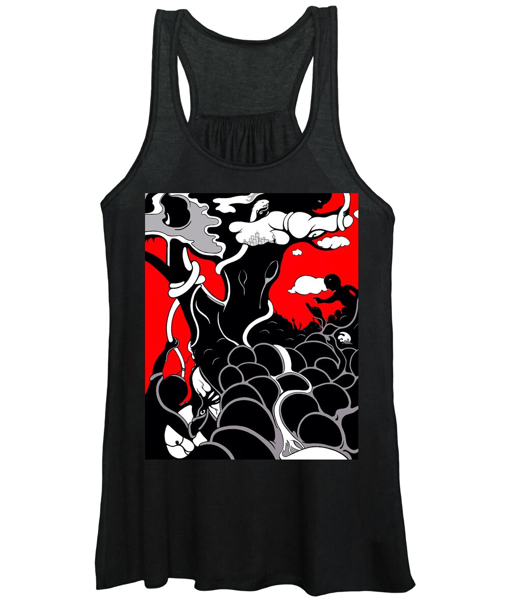 Female Women's Tank Top featuring the digital art Strife by Craig Tilley