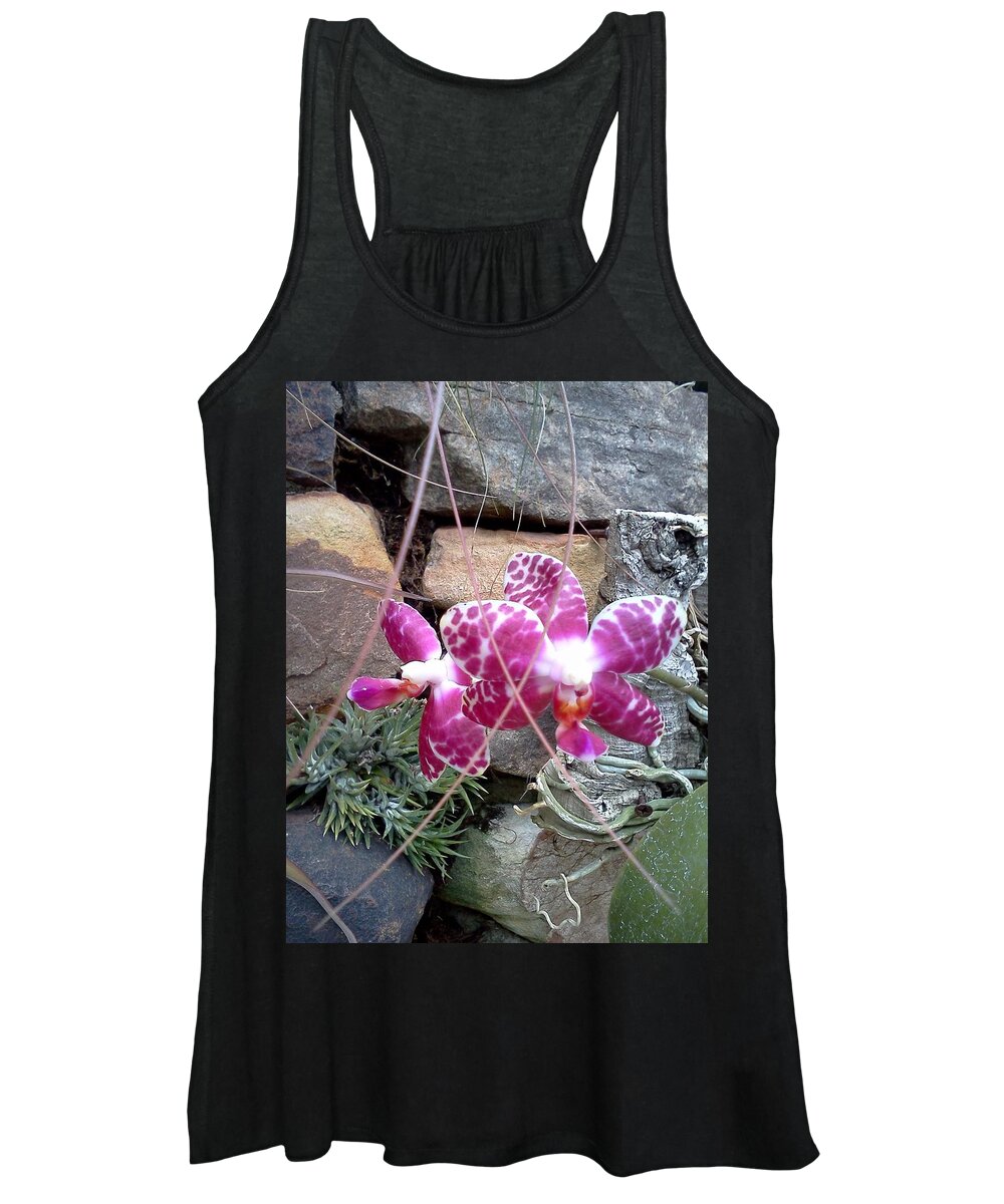 Orchid Women's Tank Top featuring the photograph Sugar and Spice by Pamela Henry