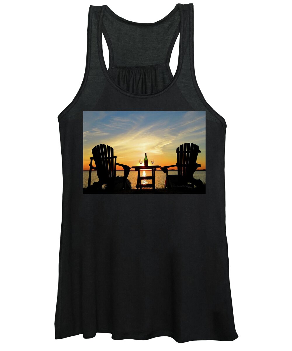 A Women's Tank Top featuring the photograph Summer in the River by Dennis McCarthy